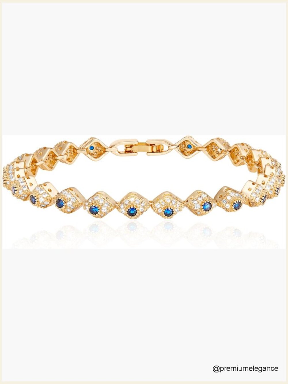 Tennis Bracelet 18K Gold Plated Cubic Zirconia Eternity Bracelet